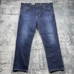 AG Adriano Goldschmied Jeans Mens 38x34 (38x29) Blue Graduate Dark Wash Tailored
